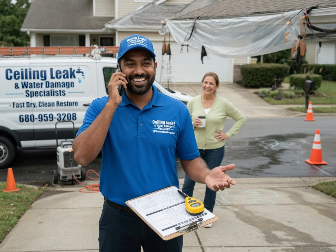 Ceiling Leak Cleanup De Pere, WI FAQs